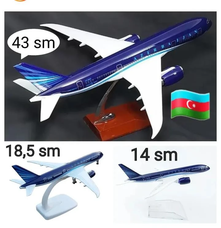 AZAL Boeing 787 Təyyarə Maketləri – Miniatür, Orta və Böyük Ölçülü Kolleksiya Modelləri