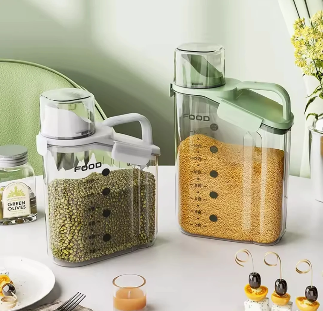 2.5 L itrlik Kilidli Qida Saxlama Qabı – Ölçü Şkalalı, Erqonomik Tutacaqlı və Vakuum Qapaqlı Mətbəx Orqanayzeri