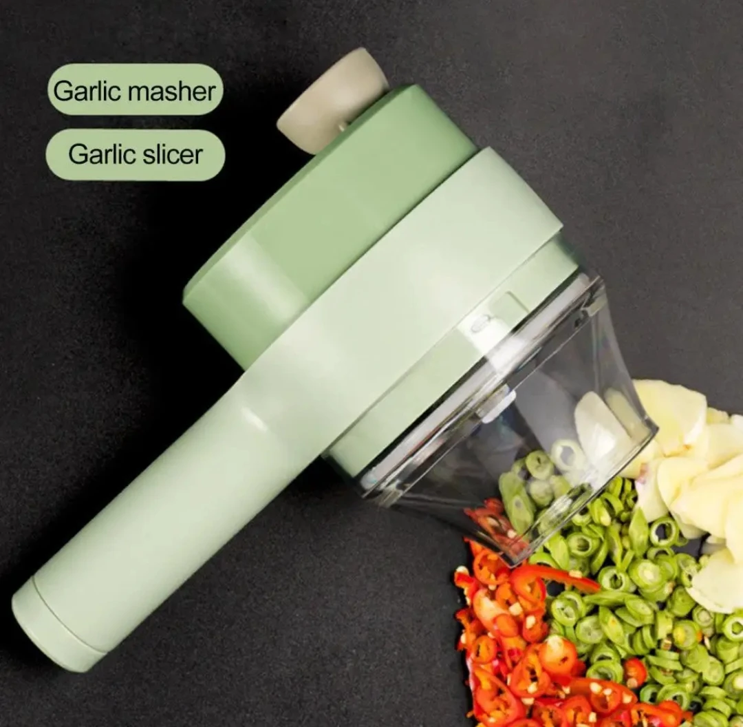 Elektron Tərəvəz Doğrayıcı – USB ilə Şarj Olunan, Xüsusi Paslanmaz Metal Bıçaqlı Portativ Mini Blender