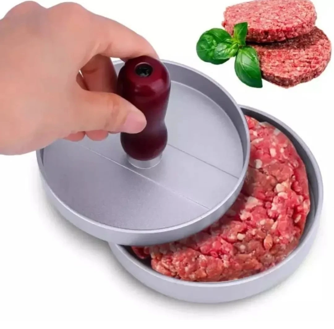 Professional Burger Press – Mükəmməl Formalı Burgerlər üçün Paslanmaz Metal Alət